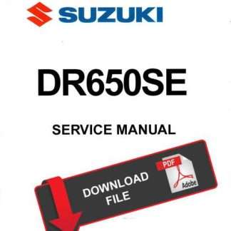 Suzuki 2000 DR650SE Service Manual PDF Download