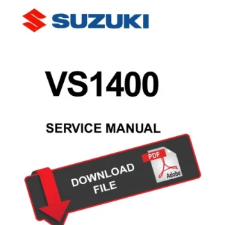 Suzuki 2001 VS1400 Service Manual PDF Download