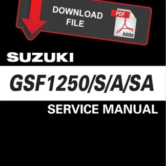 Suzuki 2008 GSF1250 Bandit Service Manual PDF Download