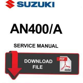 Suzuki 2010 AN400 Service Manual PDF Download