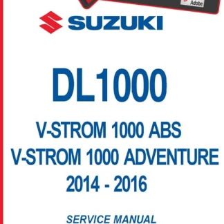 Suzuki 2015 V-Strom 1000 Service Manual PDF Download