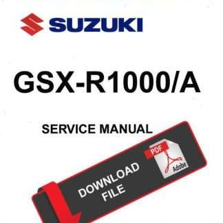 Suzuki 2018 GSX-R 1000 Service Manual PDF Download