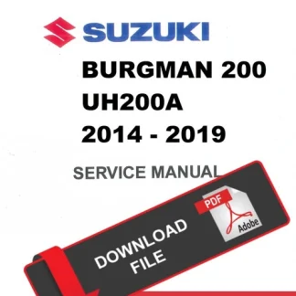 Suzuki 2019 Burgman 200 UH200A Service Manual PDF Download