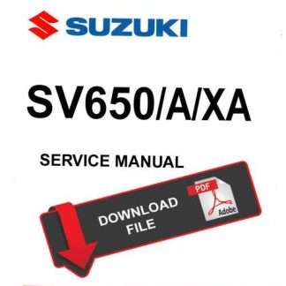 Suzuki 2019 SV650 Service Manual PDF Download